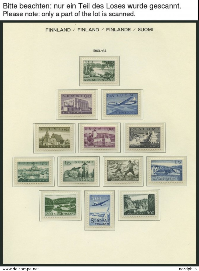 SAMMLUNGEN **, 1962-79, Kompletter Sammlungsteil Auf Schaubek Falzlosseiten, Pracht, Mi. 500.- - Collections