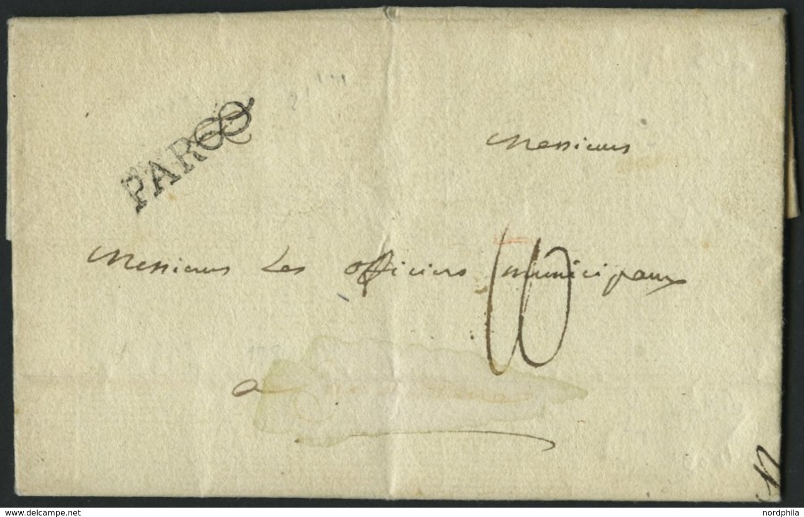 FRANKREICH VORPHILATELIE 1778, PARIS, L1 Auf Kleinem Brief Mit Inhalt, Feinst, Signiert - Altri & Non Classificati