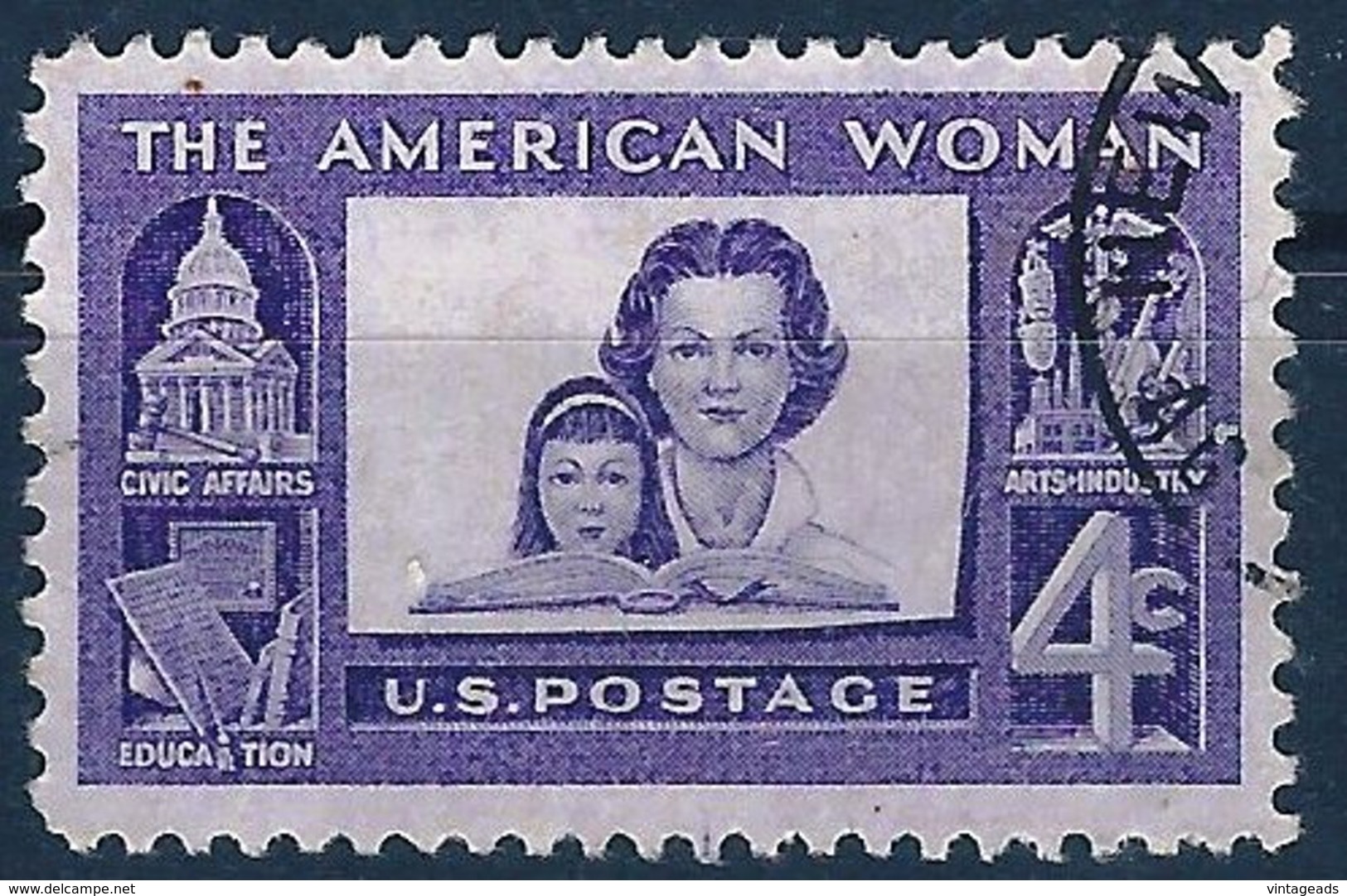 BK045 U.S. Postage The American Woman, 4c, Gestempelt - Sonstige & Ohne Zuordnung