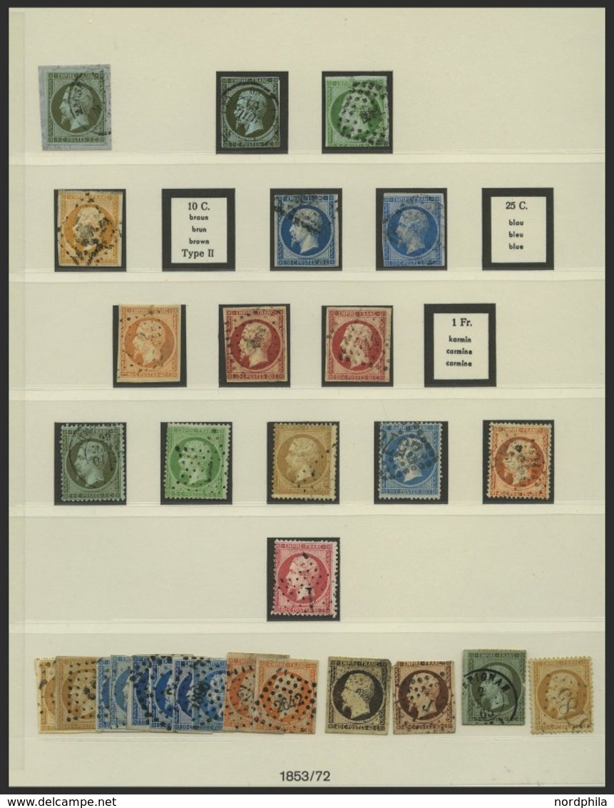 SAMMLUNGEN *,o, **, Sammlung Frankreich Von 1889-1959 In 2 Lindner Falzlosalben Mit Guten Mittleren Ausgaben, Der Klassi - Collezioni