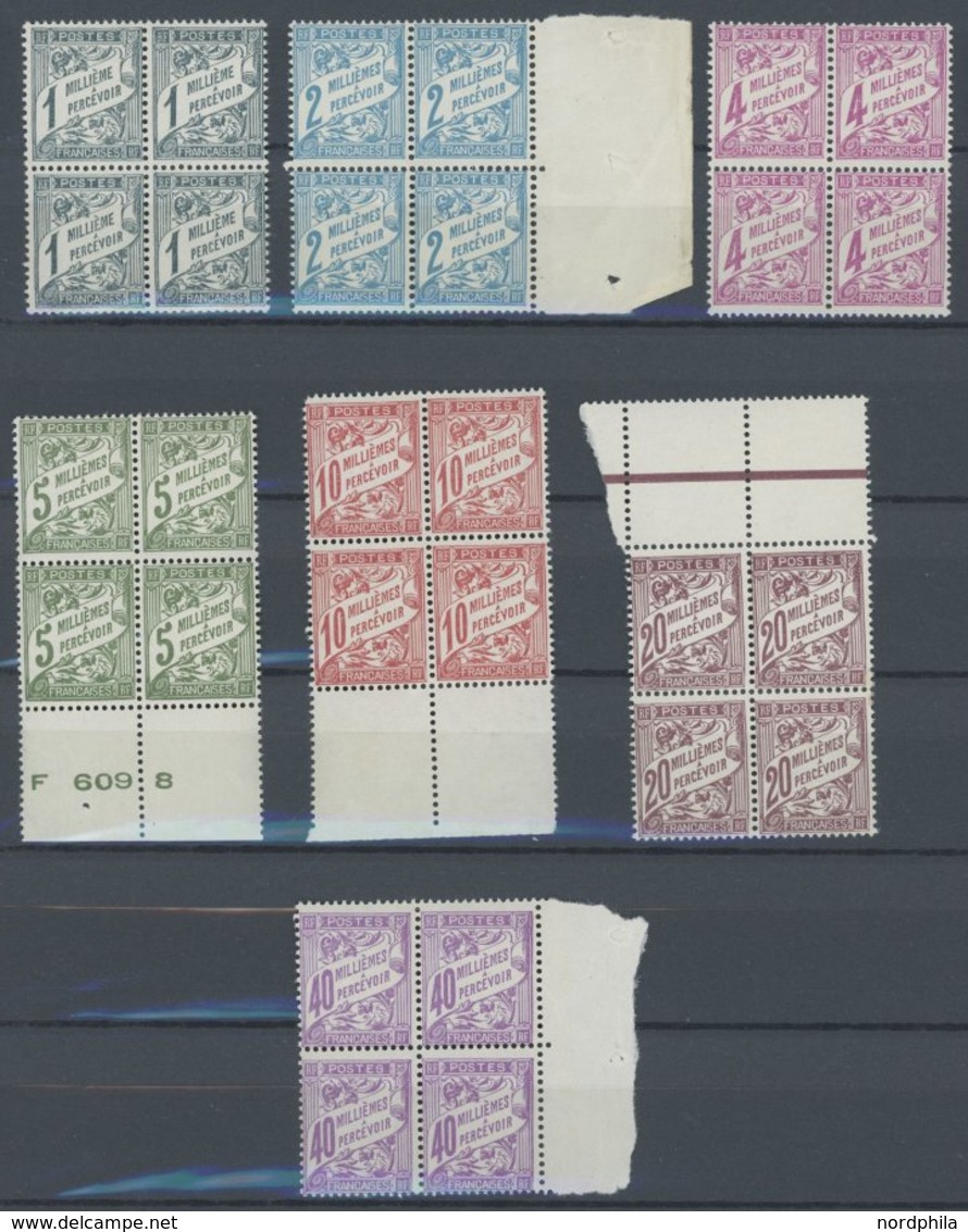 FRANZ.POST IN ÄGYPTEN P 6-13 VB **, Alexandria - Portomarken: 1928/30, 1 Mill. - 40 Mill. In Viererblocks, Fast Nur Vom  - Other & Unclassified