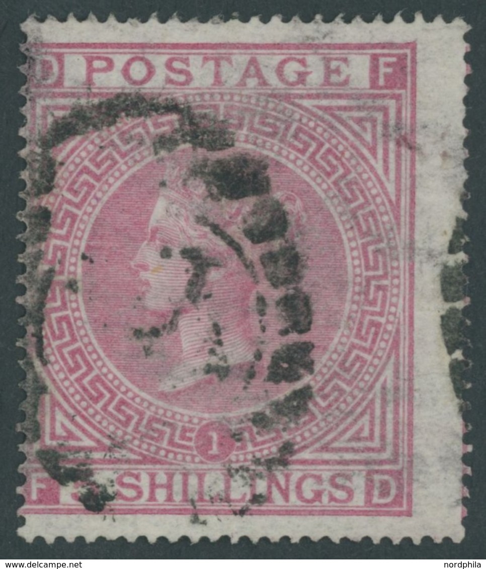 GROSSBRITANNIEN 35 O, 1867, 5 Sh. Rosalila, Feinst, Mi. 400.- - Andere & Zonder Classificatie