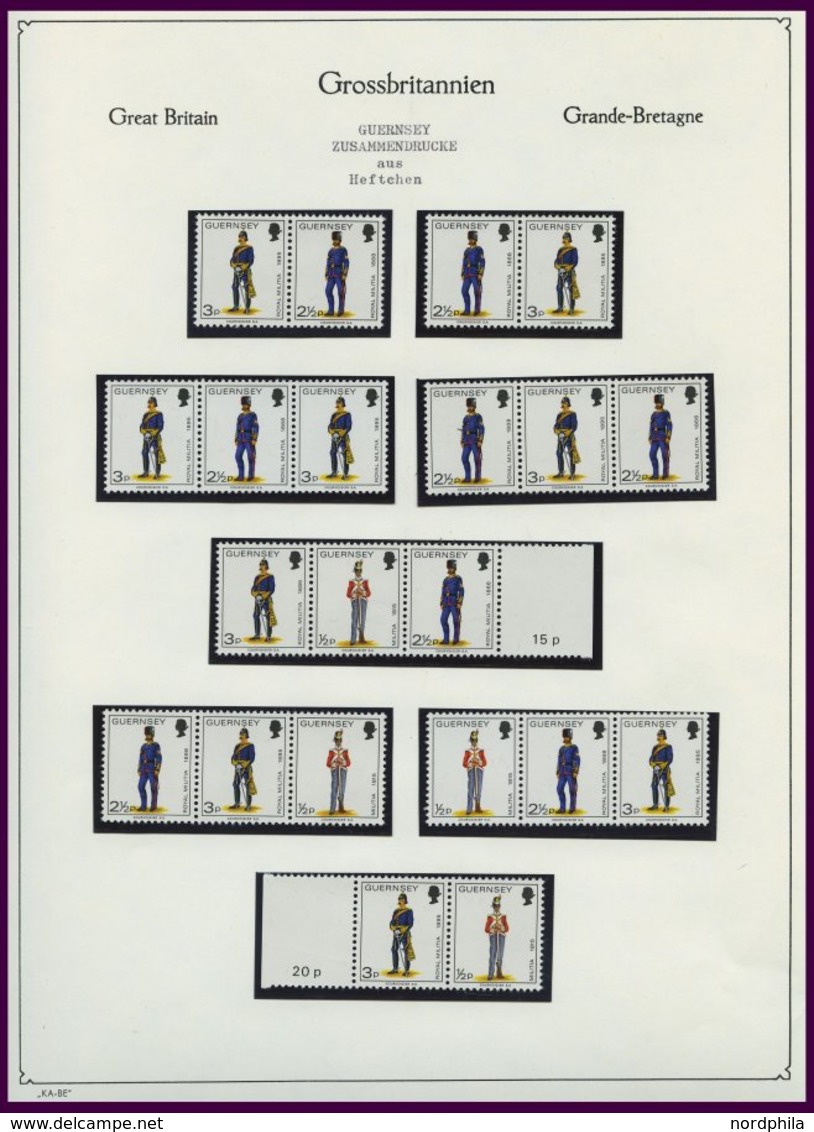GUERNSEY **, komplette postfrische Sammlung Guernsey von 1969-83 auf KA-BE-Seiten, Prachterhaltung, Mi. 270.-