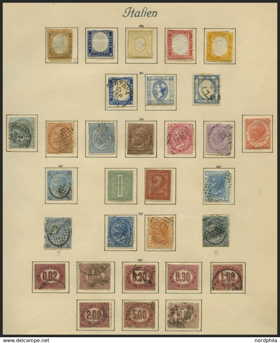 SAMMLUNGEN, LOTS O, *, Interessante Reichhaltige Alte Sammlung Italien Bis 1941, Mit Vielen Guten Werten Und Sätzen, Erh - Collections