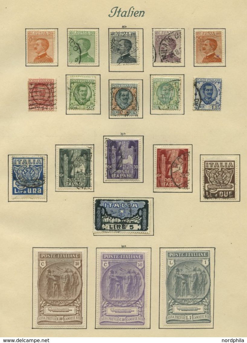 SAMMLUNGEN, LOTS O, *, Interessante Reichhaltige Alte Sammlung Italien Bis 1941, Mit Vielen Guten Werten Und Sätzen, Erh - Collections