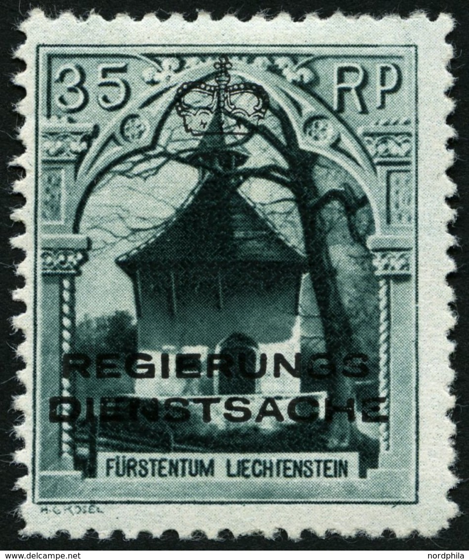 DIENSTMARKEN D 5B *, 1932, 35 Rp. Rofenbergkapelle, Gezähnt L 101/2, Erstfalzrest, Zwei Winzige Aufgerauhte Gummistellen - Dienstzegels