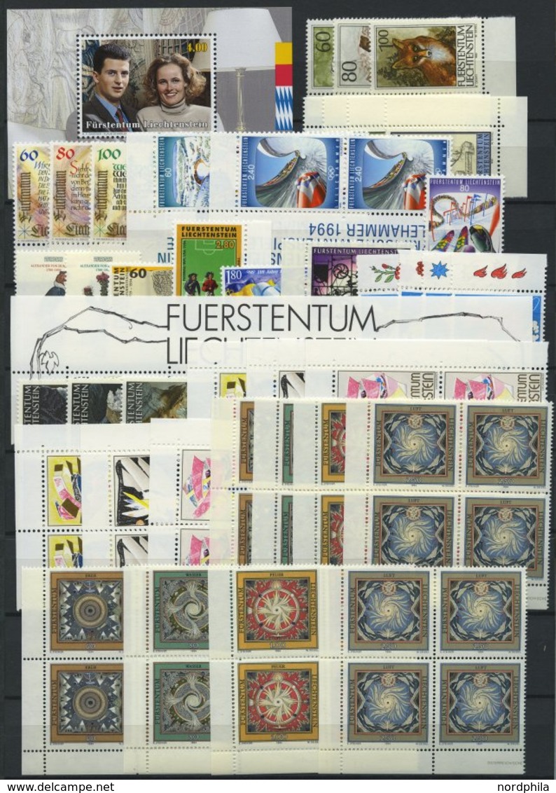 SAMMLUNGEN **, Komplette Postfrische Sammlung Liechtenstein Von 1991-95, Prachterhaltung - Collections