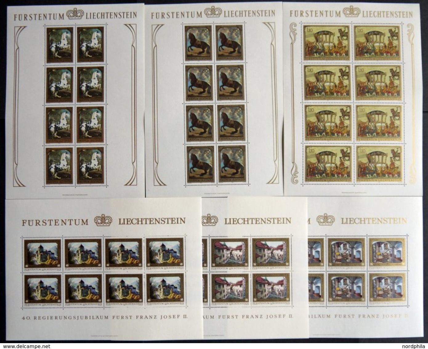 LOTS KB **, 1978/82, 11 Verschiedene Postfrische Kleinbogen: Mi.Nr. 706-09, 717-19, 791/2 Und 797/8, Pracht, Mi. 217.- - Verzamelingen