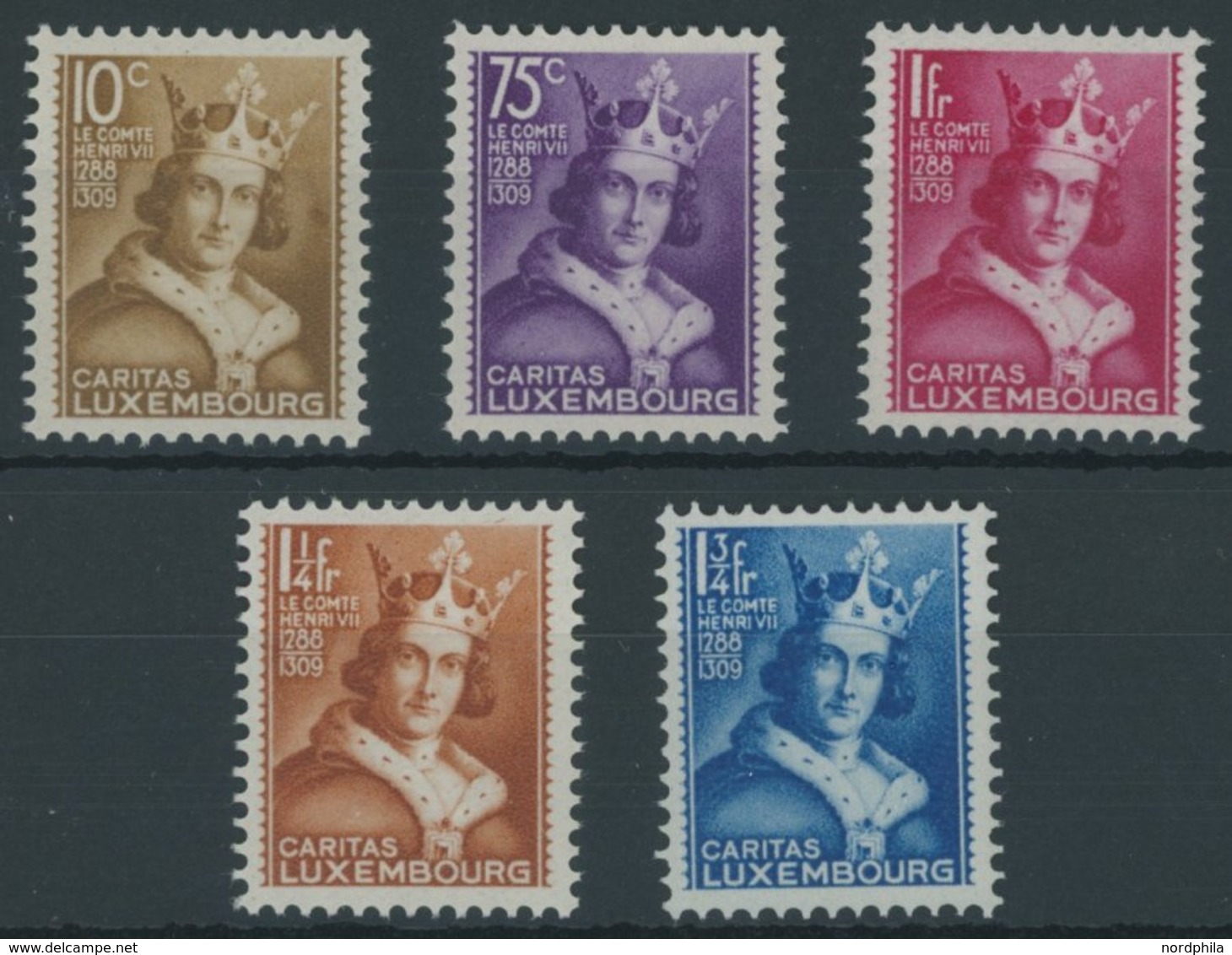 LUXEMBURG 252-56 **, 1933, Kinderhilfe, Prachtsatz, Mi. 140.- - Altri & Non Classificati