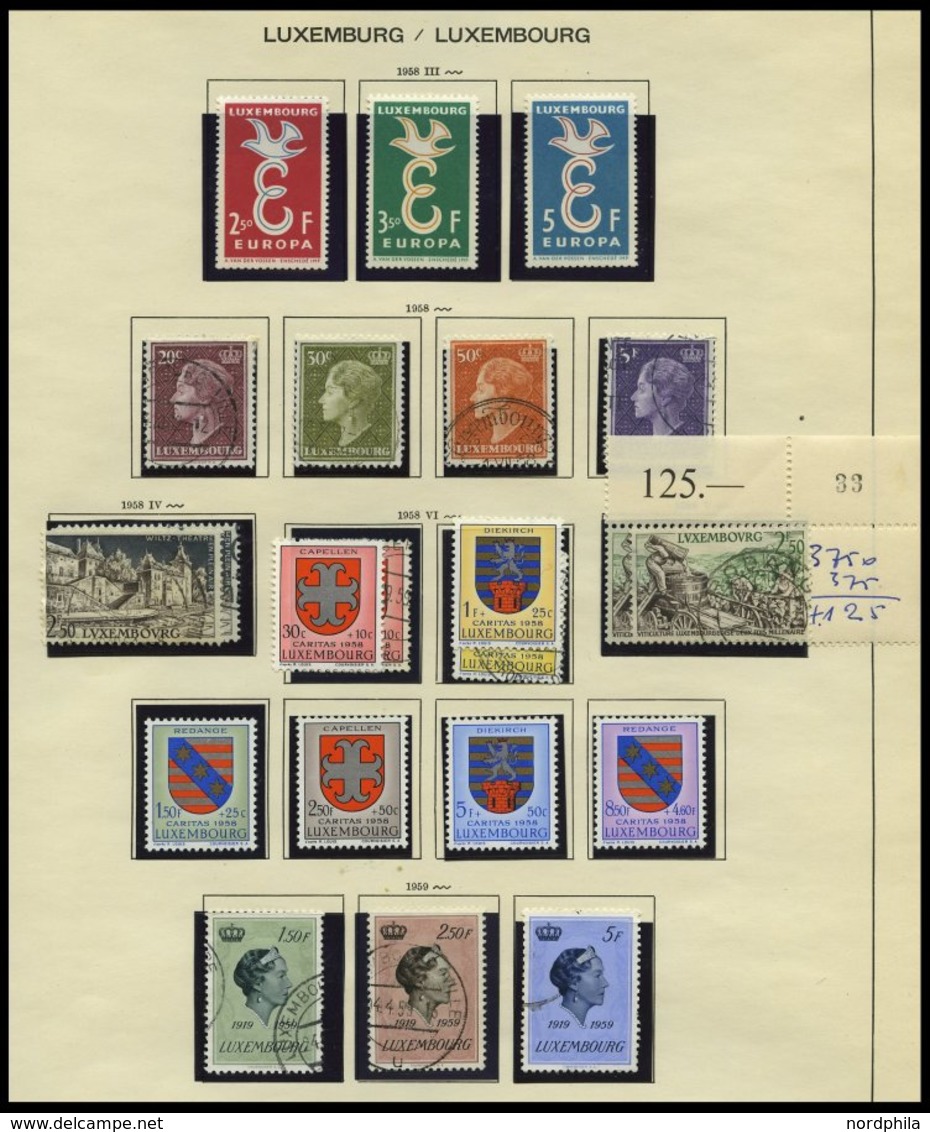 SAMMLUNGEN, LOTS **,o, *, 1945-60, Kleiner Sammlungsteil Mit Einigen Mittleren Ausgaben, Meist Pracht, Mi. Ca. 800.- - Verzamelingen