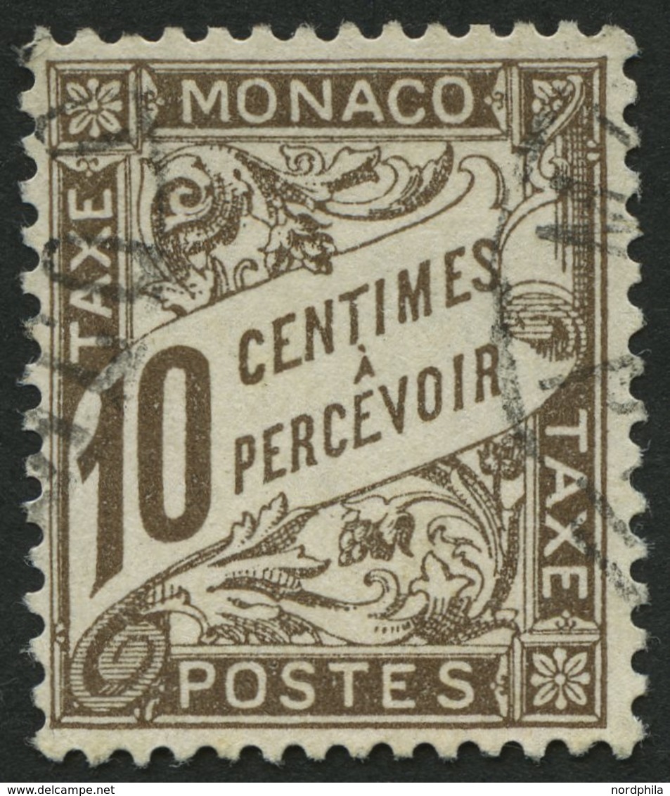 DIENSTMARKEN D 7 O, 1909, 10 C. Dunkelbraun, Pracht, Mi. 140.- - Postage Due