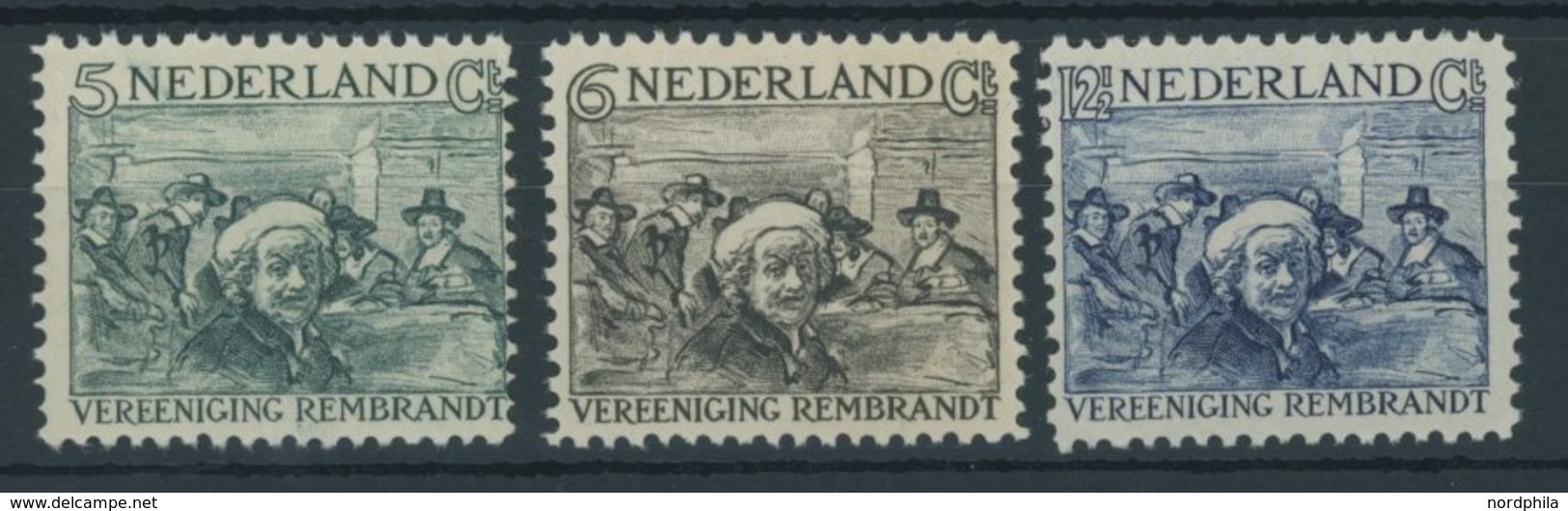 NIEDERLANDE 233-35 **, 1930, Vereinigung Rembrandt, Postfrischer Prachtsatz, Mi. 65.- - Paesi Bassi