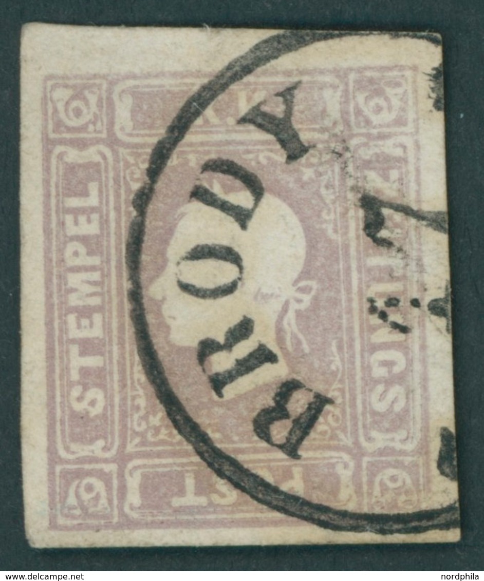 ÖSTERREICH BIS 1867 17 O, 1858, 1.05 Kr. Lila, K1 BRODY, Pracht, Fotobefund Dr. Ferchenbauer, Mi. 400.- - Used Stamps