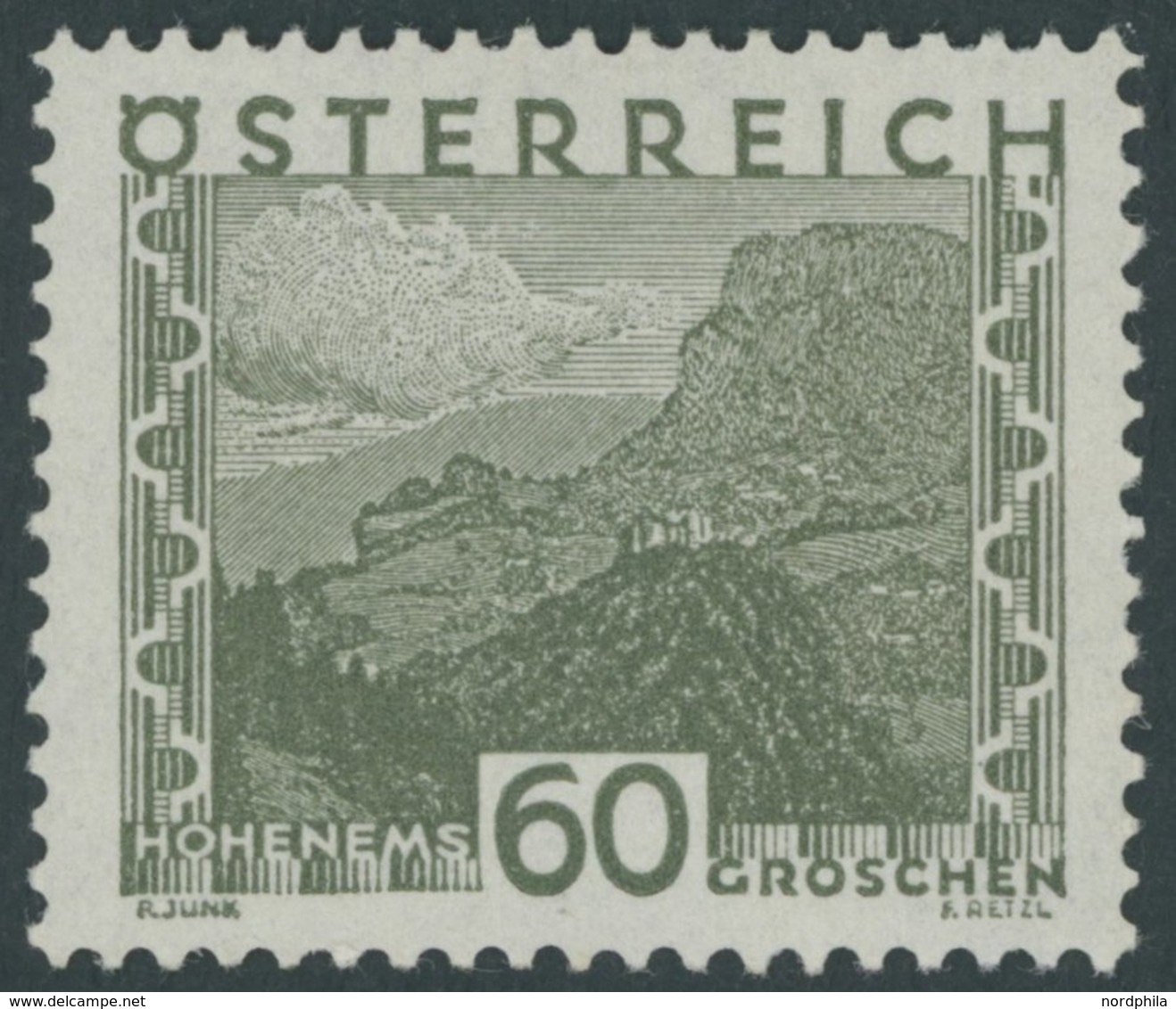 ÖSTERREICH 1918-1938 509 **, 1929, 60 G. Hohenems, Postfrisch, Pracht, Mi. 160.- - Andere & Zonder Classificatie