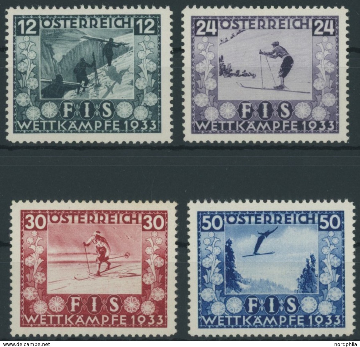 ÖSTERREICH 1918-1938 551-54 **, 1933, FIS I, Postfrisch, Satz Feinst/Pracht, Mi. 650.- - Andere & Zonder Classificatie