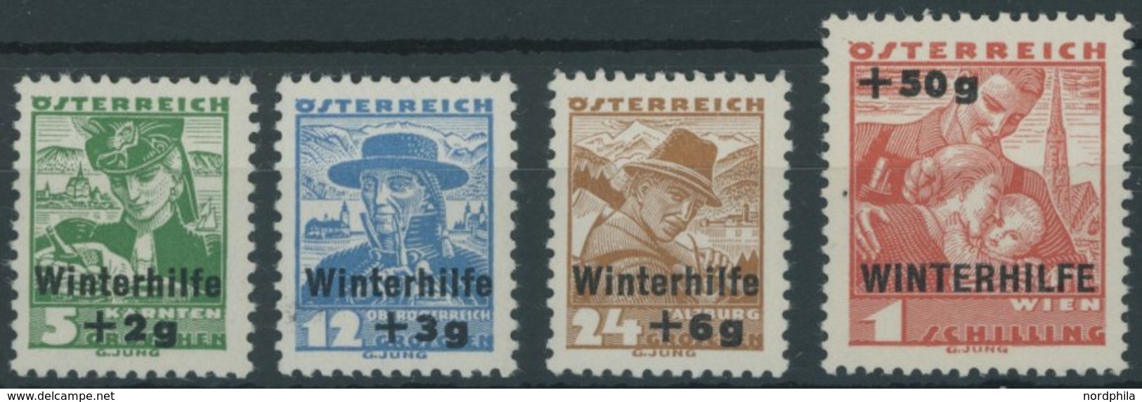 ÖSTERREICH 1918-1938 613-16 **, 1935, Winterhilfe, Postfrischer Prachtsatz, Mi. 100.- - Andere & Zonder Classificatie
