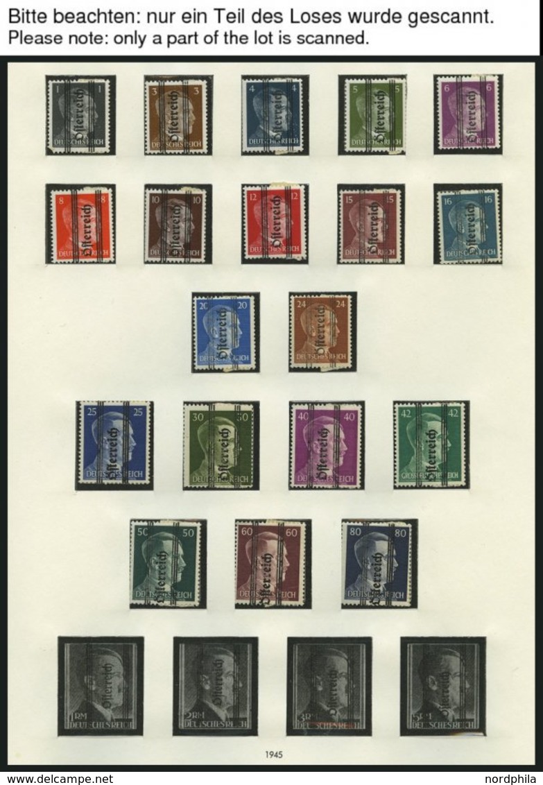 SAMMLUNGEN *, **, Ungebrauchte Sammlung Österreich Von 1945-55 (ab Mi.Nr. 660) Bis Auf Va-d, Nr. 693-96 Und 984-87 Kompl - Verzamelingen