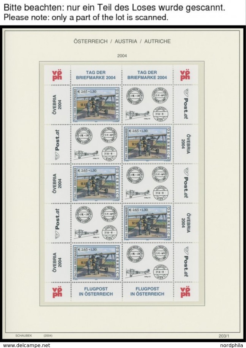 SAMMLUNGEN KB **, 2002-12, 57 Verschiedene Kleinbogen Im Schaubek Falzlosalbum, Prachterhaltung, Nominale EUR 460.- - Verzamelingen