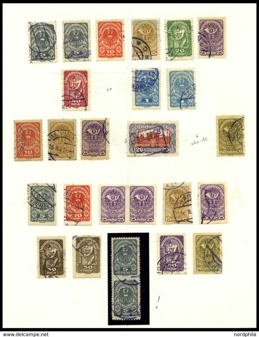 SAMMLUNGEN O,* , überwiegend Gestempelte Sammlung Österreich Von 1908-1937, Dabei Auch Gute Mittlere Ungebrauchte Ausgab - Collections