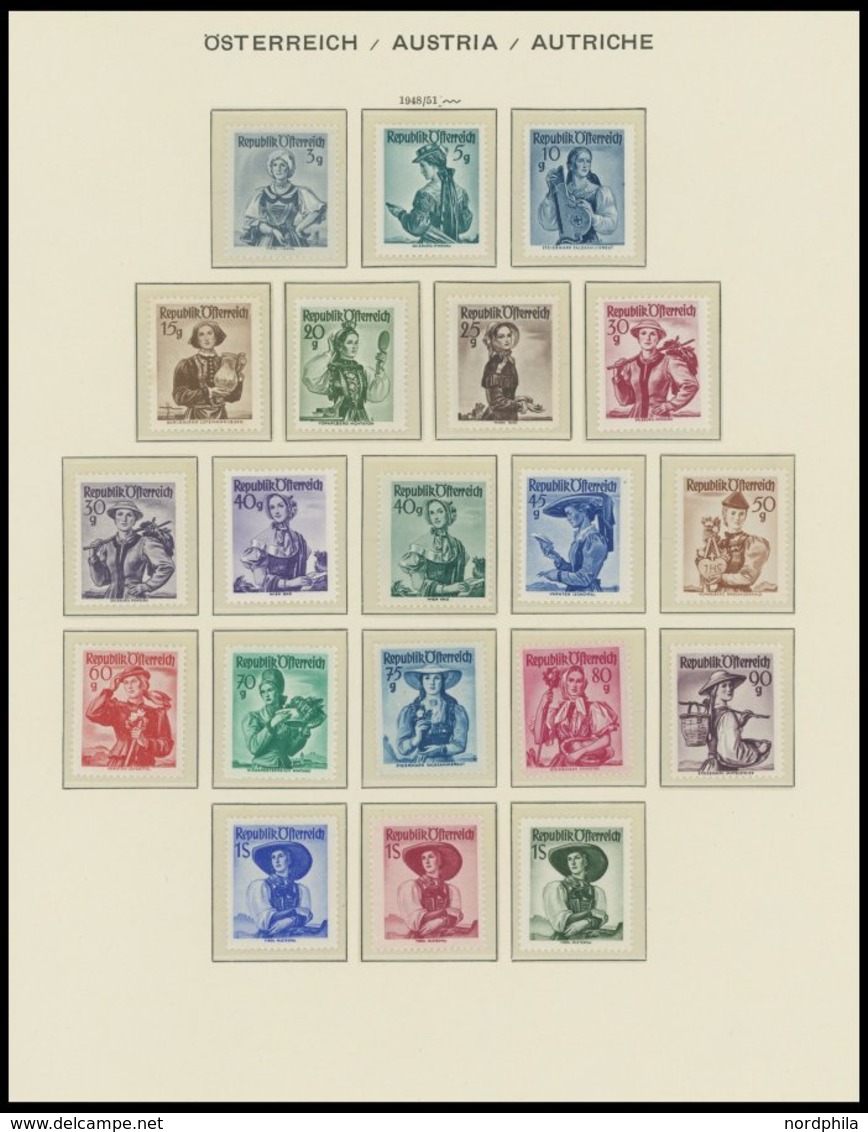 SAMMLUNGEN *,** , Ungebrauchte Komplette Sammlung Österreich Von 1945-79 (ab Mi.Nr. 697) Im Schaubek Falzlosalbum Mit Vi - Collezioni