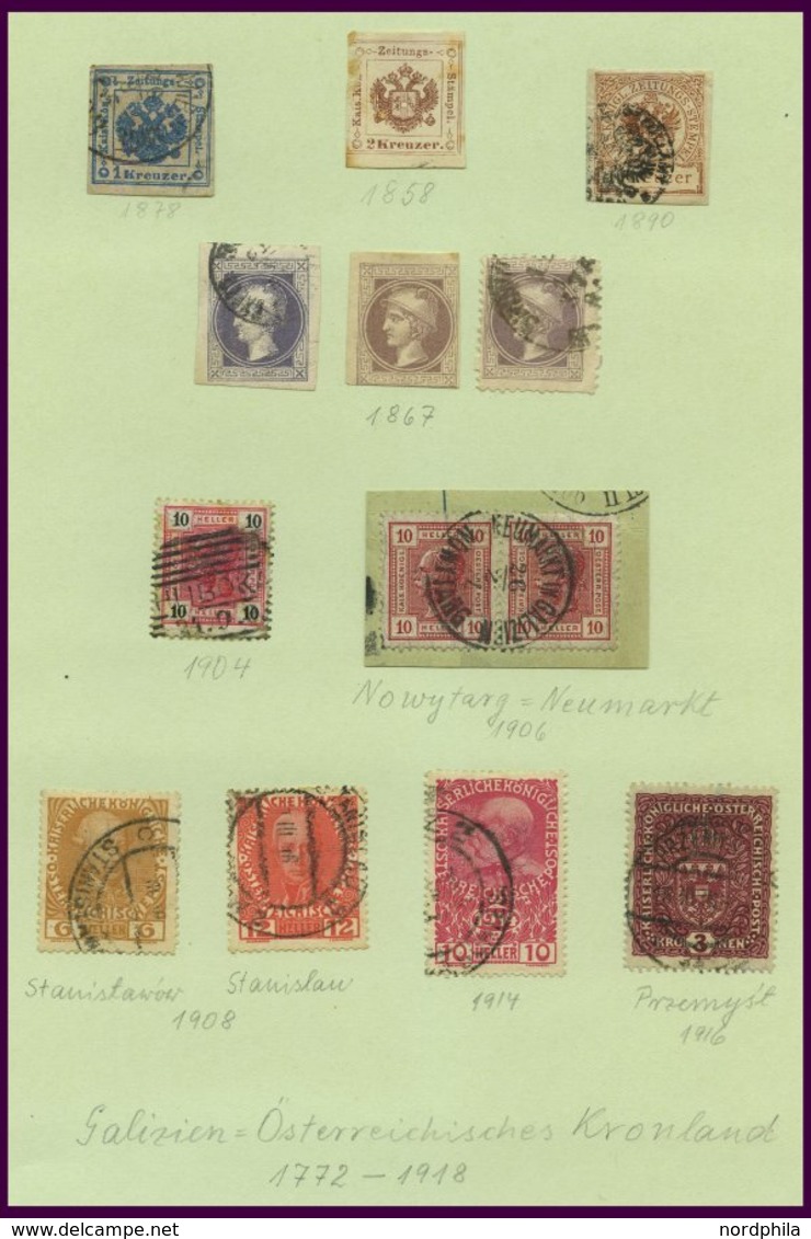 LOTS Brief,o, *, 1829-1919, Interessante Alte Restpartie Mit U.a. 19 Belegen, Dabei: 5 österreich-ungarische Feldpostbel - Sammlungen