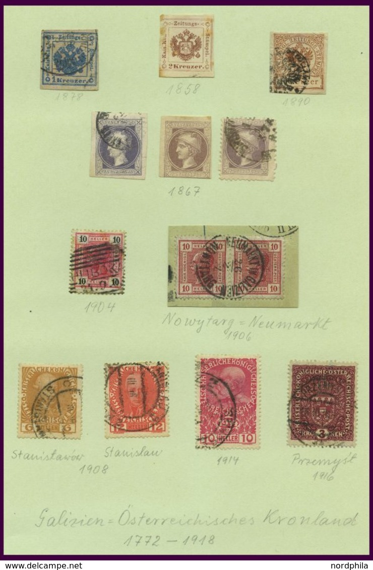 LOTS Brief,o, *, 1829-1919, Interessante Alte Restpartie Mit U.a. 19 Belegen, Dabei: 5 österreich-ungarische Feldpostbel - Collections