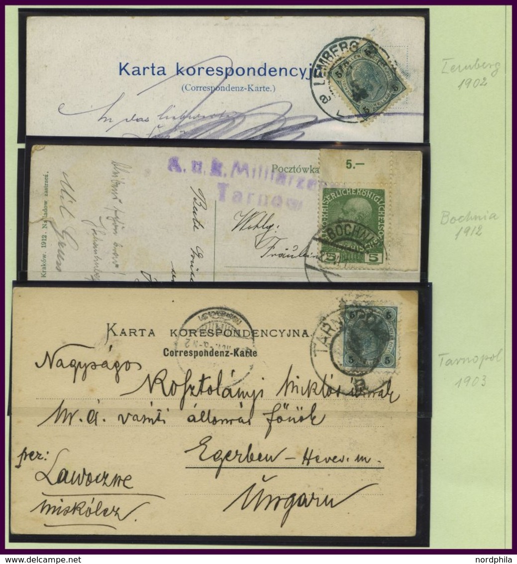 LOTS Brief,o, *, 1829-1919, Interessante Alte Restpartie Mit U.a. 19 Belegen, Dabei: 5 österreich-ungarische Feldpostbel - Collezioni