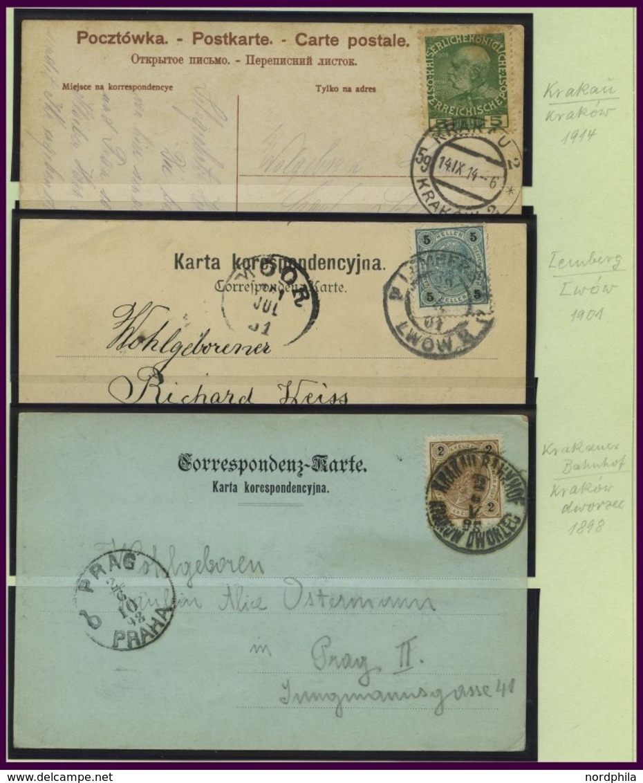 LOTS Brief,o, *, 1829-1919, interessante alte Restpartie mit u.a. 19 Belegen, dabei: 5 österreich-ungarische Feldpostbel