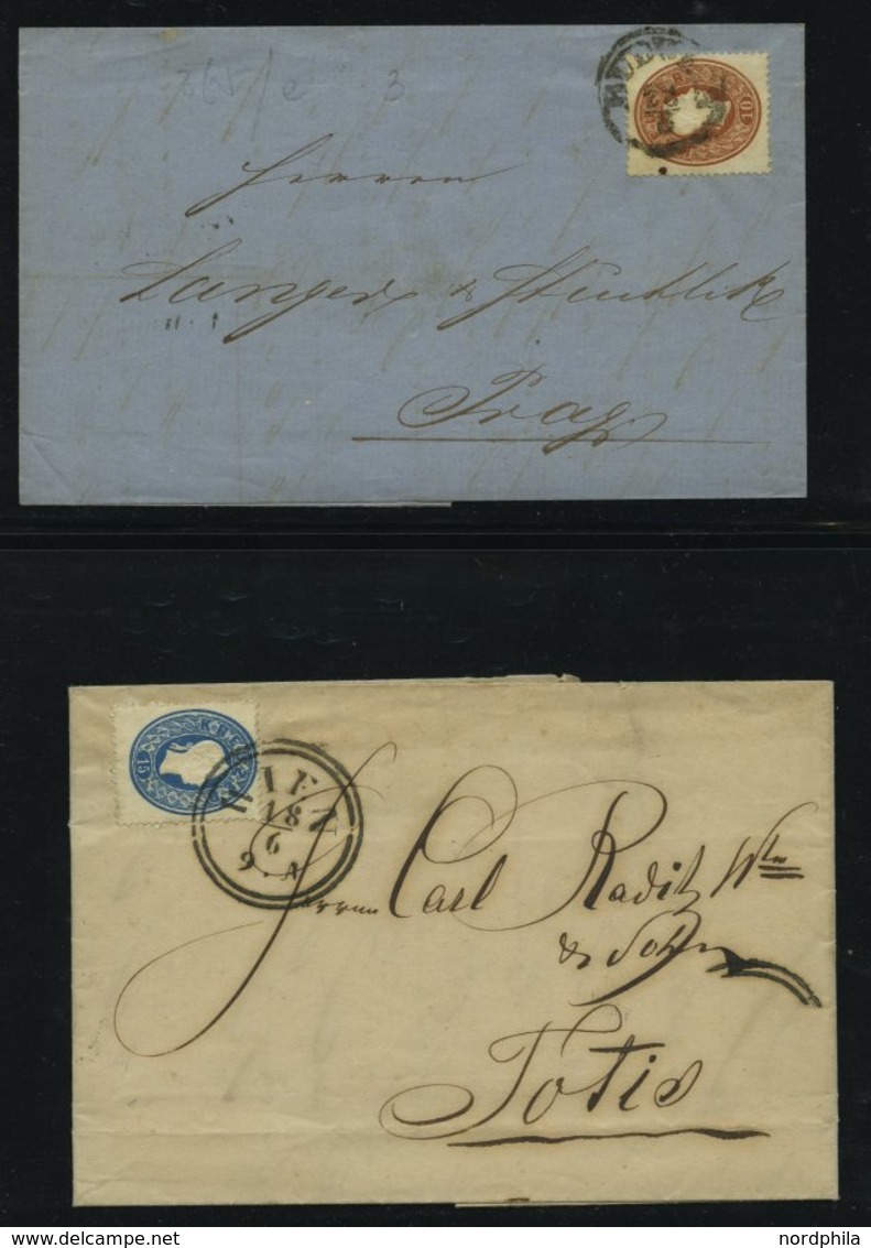 LOTS 19-22 BRIEF, 1860, 11 Briefe Franz Joseph, Meist Pracht - Collezioni