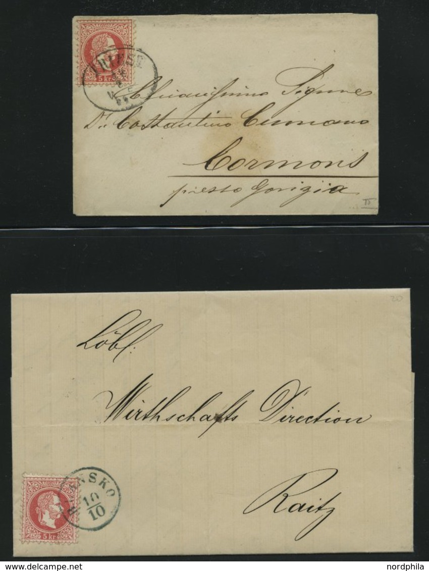 LOTS 35,37,39 BRIEF, 1867, 9 Prachtbriefe Franz Joseph - Verzamelingen