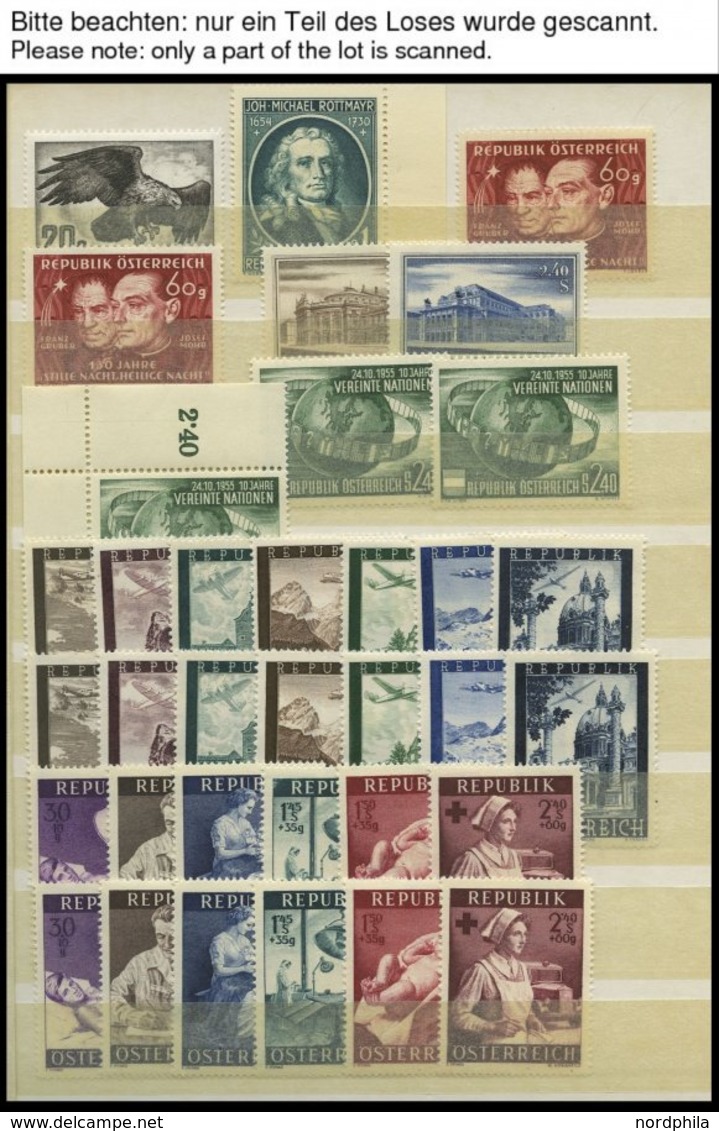 LOTS **, Postfrische Partie Verschiedener Kompletter Ausgaben Von 1947-88 Mit Einigen Dubletten, Prachterhaltung - Verzamelingen