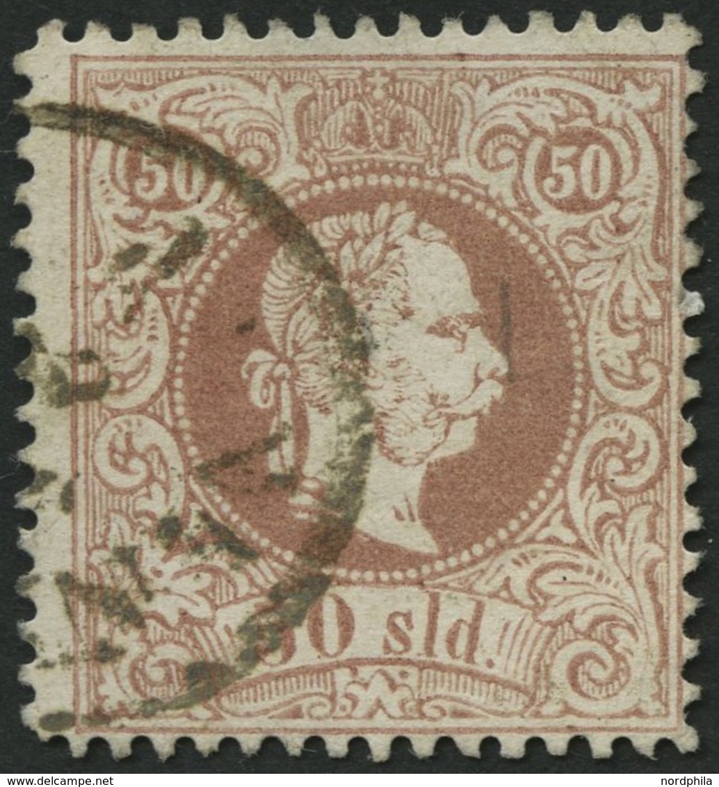 POST IN DER LEVANTE 7Cb O, 1867, 50 So. Rötlichbraun, Gezähnt L 12, K1 JANINA, Feinst, Fotobefund Dr. Ferchenbauer, Mi.  - Eastern Austria