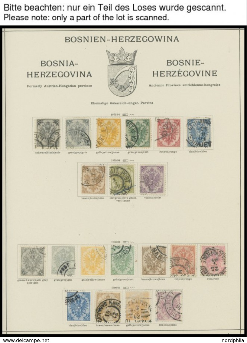 BOSNIEN UND HERZEGOWINA O,* , Meist Gestempelte Sammlung Bosnien Und Herzegowina Mit Vielen Guten Sätzen, Bis Auf 2 Port - Bosnie-Herzegovine