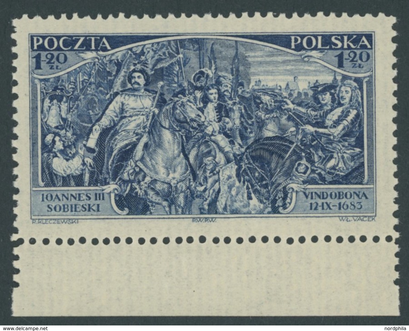 POLEN 283 **, 1933, 1.20 Zl. Befreiung Wiens, Postfrisch, Pracht, Mi. 80.- - Altri & Non Classificati