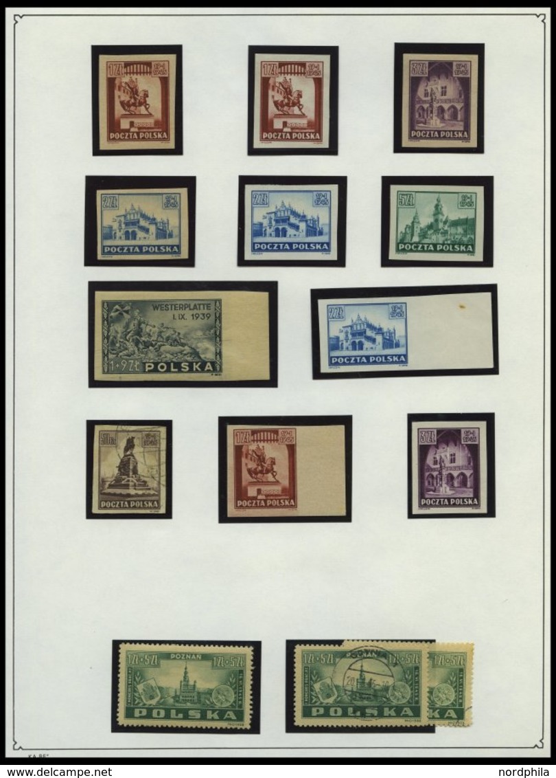 SAMMLUNGEN, LOTS **,o , 1944-1959, Meist Postfrische Sammlung Polen Im KA-BE Album Mit Guten Mittleren Ausgaben Und Bloc - Colecciones