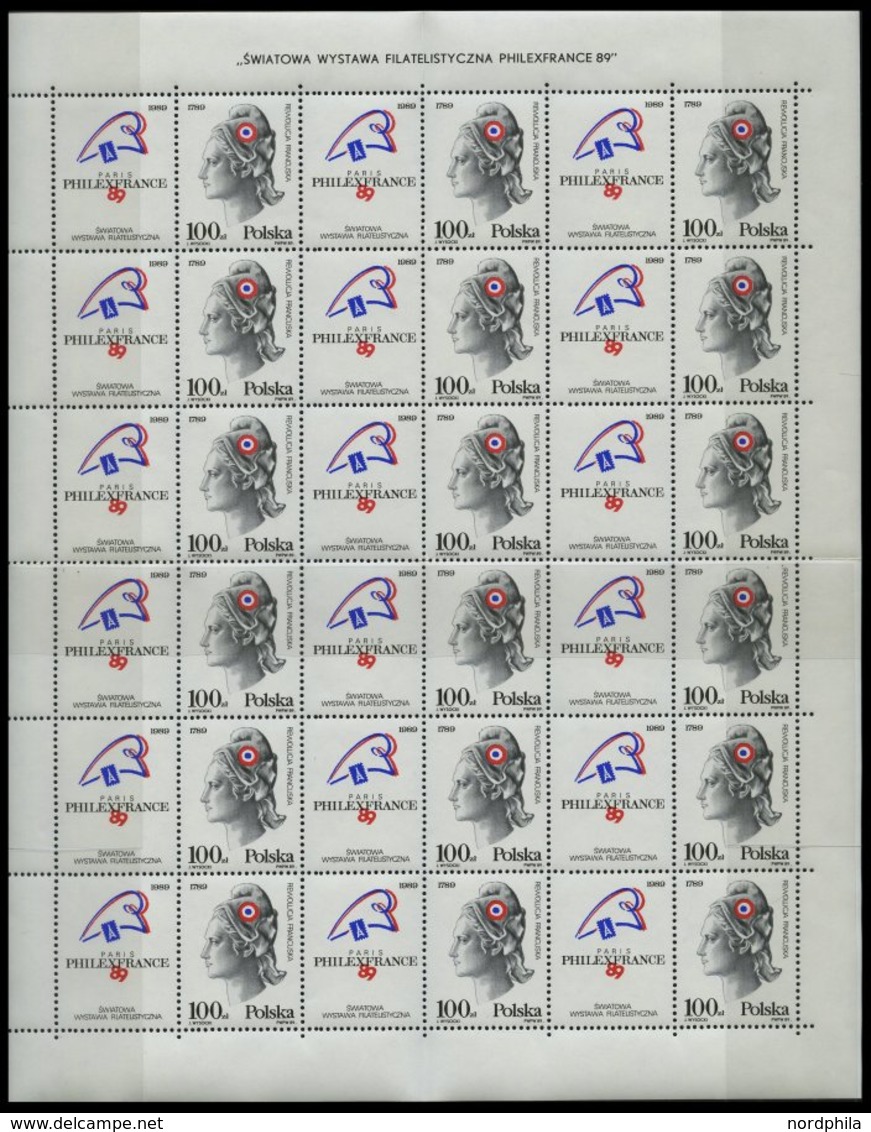 SAMMLUNGEN, LOTS **, Komplette Postfrische Sammlung Polen Von 1982-90 Im KA-BE Album Mit Bogen Und Zusammendrucken, Prac - Collezioni