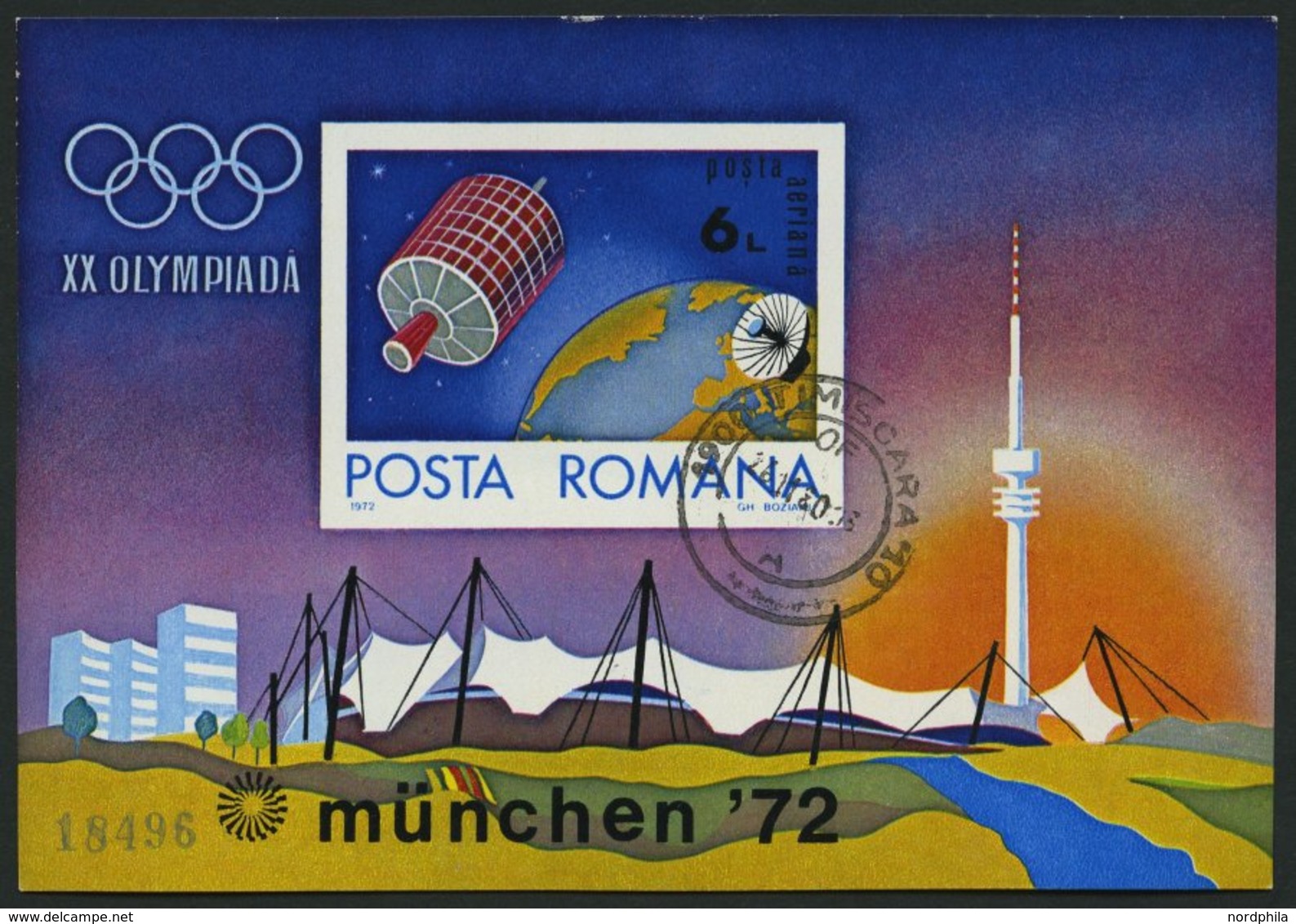 RUMÄNIEN Bl. 98 **, 1972, Block Olympische Spiele, Feinst, Mi. 80.- - Andere & Zonder Classificatie