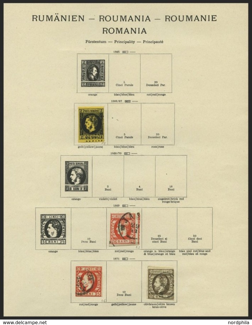 SAMMLUNGEN, LOTS O, *, 1866-1941, Alter Sammlungsteil Auf Seiten, Etwas Unterschiedliche Erhaltung, Mi. Nach Angabe Ca.  - Altri & Non Classificati