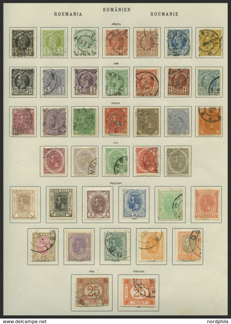 SAMMLUNGEN, LOTS *, O, 1862-1918, Interessante Alte Teilsammlung, Mi.Nr. 36-250 Ziemlich Komplett Mit Mi.Nr. 146-53, 160 - Other & Unclassified