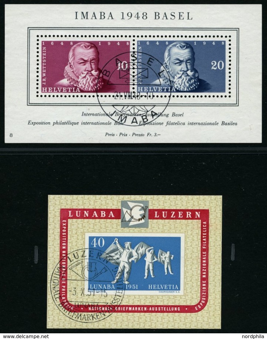 SAMMLUNGEN O, 1945-2012, Saubere Komplette Sammlung Schweiz Mit PAX-Satz Und Allen Blocks (Bl. 11-51) In 4 SAFE-dual Alb - Verzamelingen