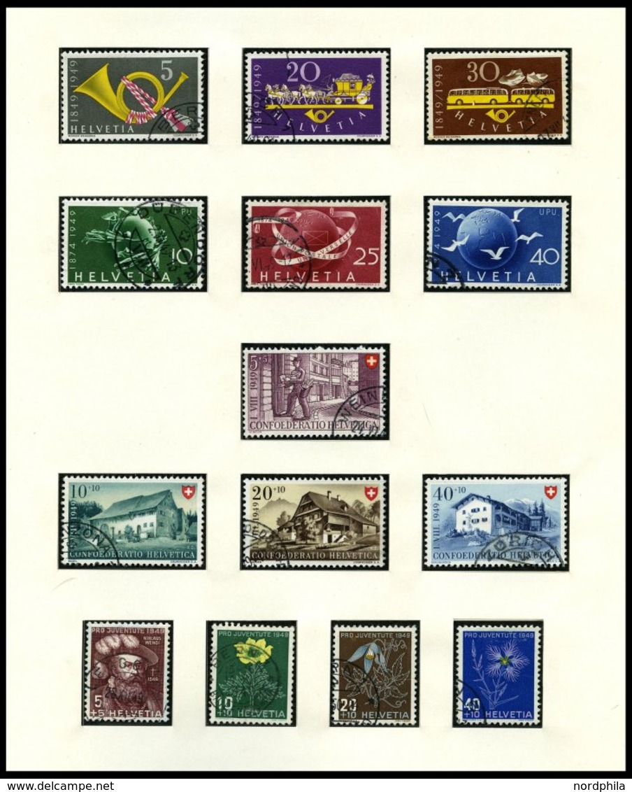 SAMMLUNGEN O, Gestempelte Sammlung Schweiz Von 1938-68 Mit Mittleren Ausgaben Im SAFE Falzlosalbum, Fast Nur Prachterhal - Collections