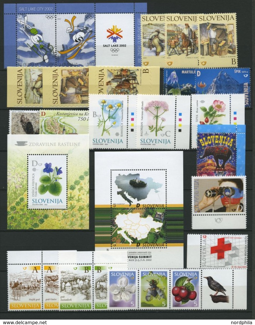 SLOWENIEN **, Postfrische Sammlung Slowenien Von 1998-2002 Mit Mittleren Ausgaben, Pracht, Mi. 145.- - Slovenië