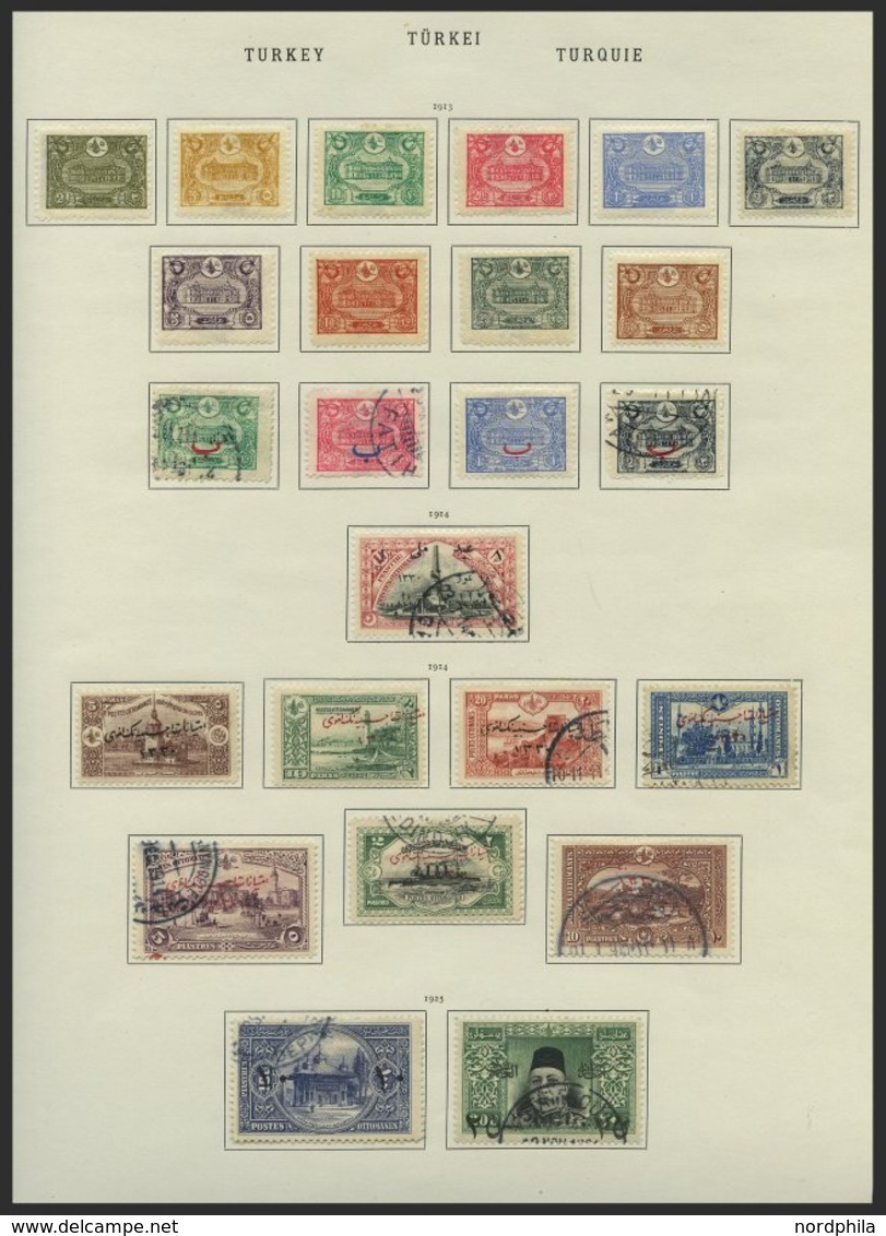 TÜRKEI O, *, 1882-1925, Interessanter Alter Sammlungsteil Mit Einigen Besseren Ausgaben, U.a. Mi.Nr. 212-21 *, 252-60 Ge - Otros & Sin Clasificación