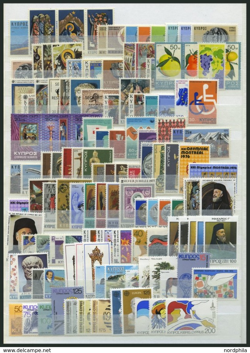 ZYPERN **, 1960-82, Partie Verschiedener Kompletter Ausgaben Und Blocks, Pracht, - Other & Unclassified