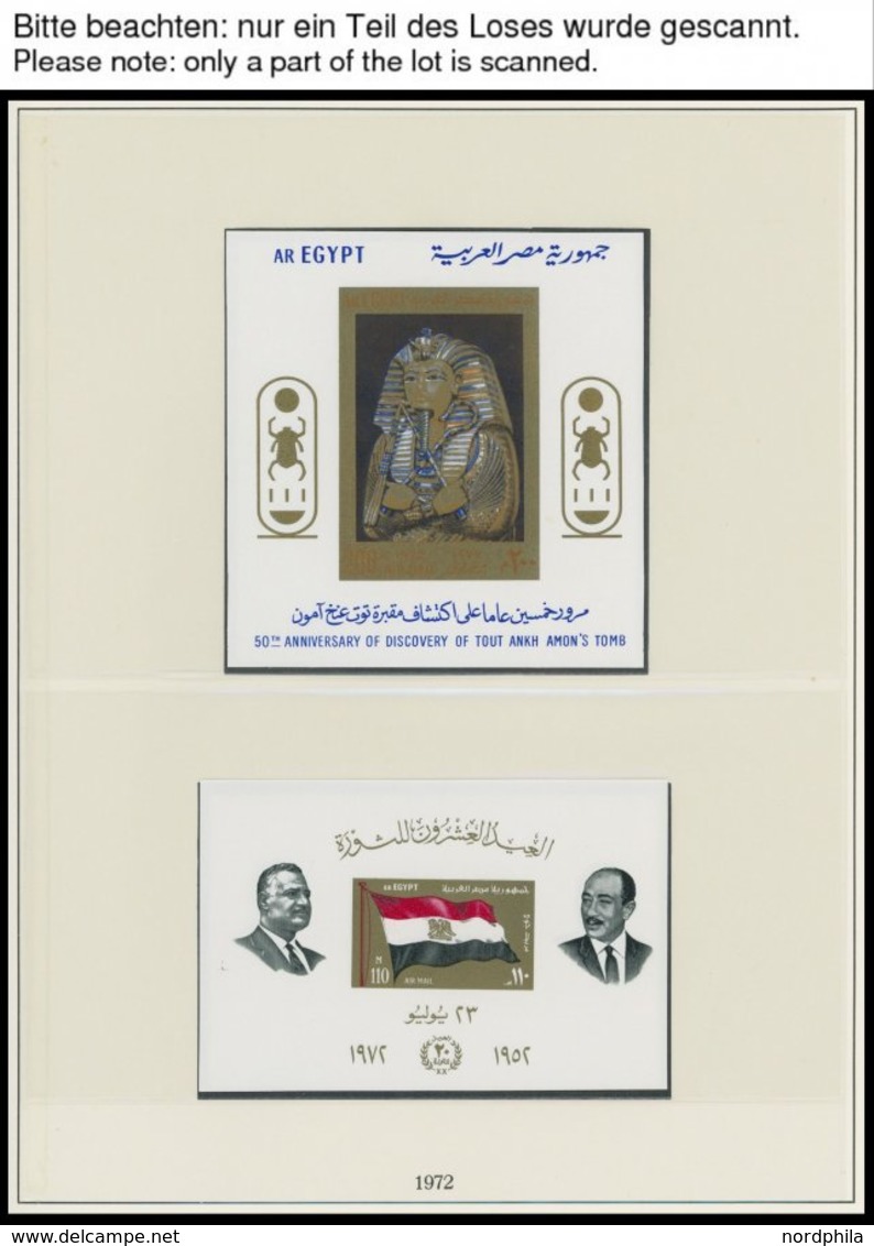 ÄGYPTEN **, 1970-89, Komplette Postfrische Sammlung Ägypten Im Lindner Falzlosalbum, Prachterhaltung - Autres & Non Classés