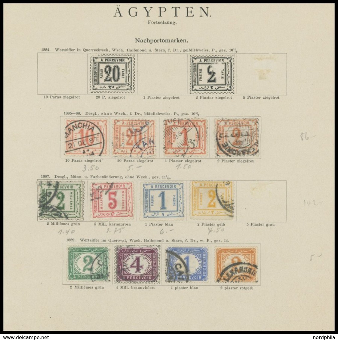ÄGYPTEN O,*,(*) , 1867-89, Kleiner Alter Sammlungsteil In Unterschiedlicher Erhaltung - Other & Unclassified