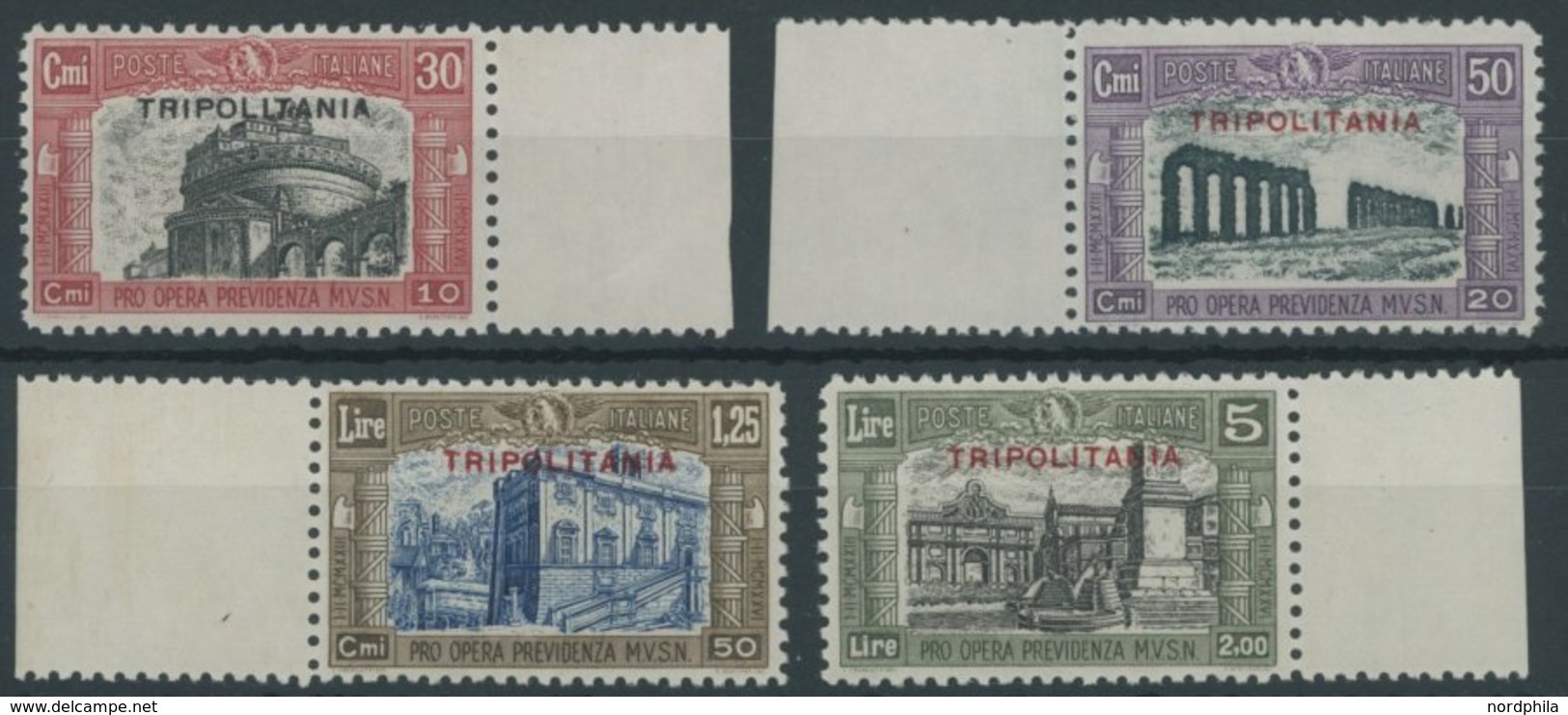 ITALIENISCH-TRIPOLITANIEN 76-79 **, 1929, Nationalmiliz, Postfrischer Prachtsatz - Tripolitania