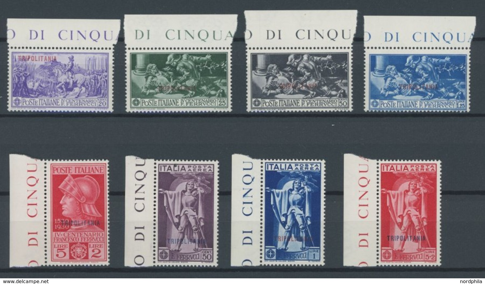 ITALIENISCH-TRIPOLITANIEN 103-10 **, 1930, Francesco Ferruci, Postfrischer Prachtsatz - Tripolitania