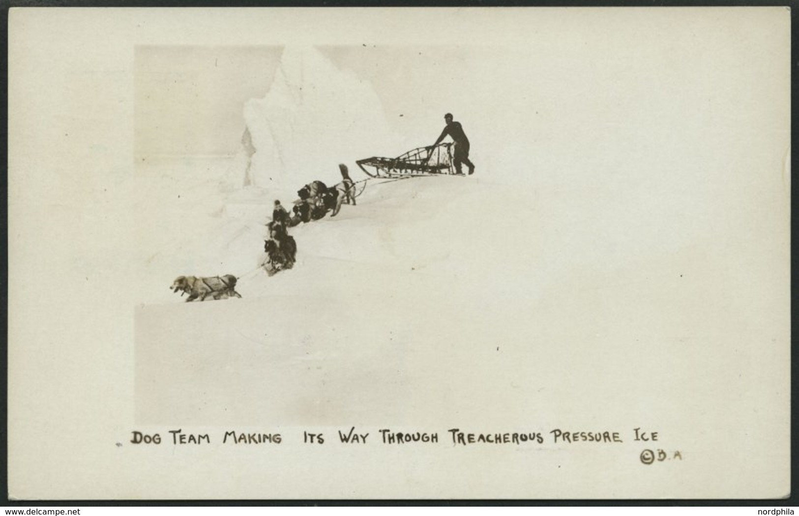 USA 359 BRIEF, 1934, Ansichtskarte Von Byrd Antarctic Expedition: Greetings From..., Mit Verschiedenen Poststempeln Und  - Gebruikt