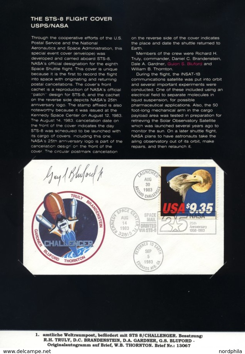 US-FLUGPOST 1981-84, 2003, Hochinteressante Und Informative Spezialsammlung Weltraum: Das STS-Programm (USA), Mit 23 Ver - 1c. 1918-1940 Covers